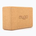 Yoga-Block Myga Cork Block 2 pcs. brown 2
