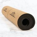 Yogamatte Myga Alignment XL 6 mm brown 9