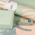 Yoga-Set Myga Palm Yoga Set mat + block + green strap 4