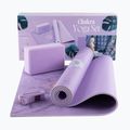 Yoga-Set Myga Chakra Yoga Set mat + block + purple strap 3