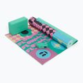 Yoga-Set Myga Spirit Yoga Set mat + block + turquoise strap