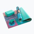Yoga-Set Myga Spirit Yoga Set mat + block + turquoise strap 15