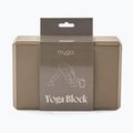 Myga Yoga-Block aus Schaumstoff braun 3