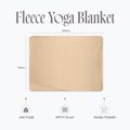 Yogadecke Myga Fleece sand 10