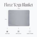 Yogadecke Myga Fleece stone 9