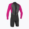 Kinder-Neoprenanzug O'Neill Youth Reactor-2 2mm Back Zip LS Spring black/berry 2