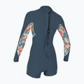 Damen-Neoprenanzug O'Neill Bahia 2/1 Back Zip LS Spring copen blue/painted tropics/copen blue 2