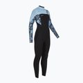 Damen Schwimm-Neoprenanzug O'Neill Epic 5/4 mm Chest Zip Full black/stormy palm/faded denim