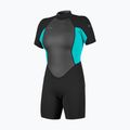 Damen Schwimm-Neoprenanzug O'Neill Reactor-2 2mm Back Zip SS Spring IS7 black/light aqua