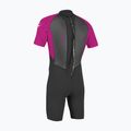 Kinder Schwimm-Neoprenanzug O'Neill Youth Reactor-2 2mm Back Zip SS Spring black/berry 2
