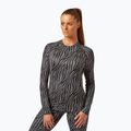 Damen-Thermoaktivshirt Surfanic Cozy Limited Edition Crew Neck black zebra