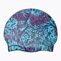 Speedo Reversible schwarz / blau / lila Badekappe    Neu