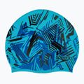 Speedo Slogan Print blau/schwarze Kinderschwimmkappe