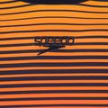 Speedo Damen Schwimmen Langarm Platzierung Wrap Back Top blau/orange 3