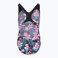 Speedo Allover Splashback blau/rosa einteiliger Badeanzug für Kinder 2