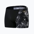 Herren Speedo Allover V-Cut Aquqshort Schwimm-Boxershorts schwarz-grau 68-09734F330 4