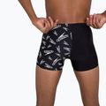 Herren Speedo Allover V-Cut Aquqshort Schwimm-Boxershorts schwarz 68-09734F392 7