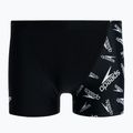 Herren Speedo Allover V-Cut Aquqshort Schwimm-Boxershorts schwarz 68-09734F392