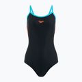 Badeanzug Damen Speedo Dive Thinstrap Muscleback black / volcanic orange