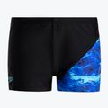 Speedo Digital Allover X Panel Aquashort Kinder Schwimmen Boxershorts schwarz 68-12866G021