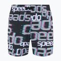 Speedo Kinder-Badeshorts Printed 13" Logo schwarz / weiß / diva