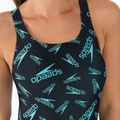Speedo Boom Logo Allover Medalist einteiliger Badeanzug für Damen F888 schwarz-blau 12199F888 5