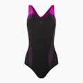 Speedo Placement Laneback Damen Badeanzug einteilig schwarz/rosa 11389C733