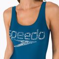 Einteiliger Badeanzug Speedo Logo Deep U-Back blau 68-12369G711 8