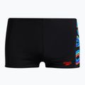 Speedo Digi Allover Panel Kinder Schwimmen Boxershorts schwarz 68-09530G685