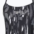 Speedo Frauen einteiliger Badeanzug Allover Rippleback schwarz 3