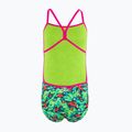 Speedo Damen-Badeanzug Allover Vback atomic lime / electric pink / fake green 2