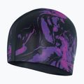 Badekappe Speedo Long Hair Printed schwarz-violett 68-1136 4