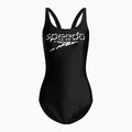 Einteiliger Badeanzug Damen Speedo Logo Deep U-Back schwarz 68-12369