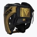 Boxhelm RDX L1 Mark Pro Cheek Boxing Training Head Guard golden 3