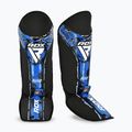 Schienbein- und Fußschützer RDX Instep New Aura F17 Shin black/blue