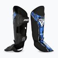 Schienbein- und Fußschützer RDX Instep New Aura F17 Shin black/blue 2
