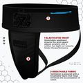Leistenschutz RDX Groin Guard Supporter H1 full black 4