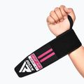 Handgelenkstütze RDX WR11 Gym Wrist Wrap schwarz/rosa 4