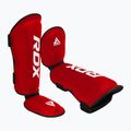 RDX T1 Shin Instep Guards Schienbein- und Fußschützer rot/weiss 3
