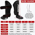 RDX T1 Shin Instep Guards Schienbein- und Fußschützer rot/weiss 8