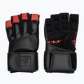 RDX L4 Finger Weightlifting Training Handschuhe Leder rot/schwarz