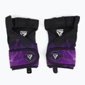 RDX Weight Lifting X1 Long Strap Trainingshandschuhe schwarz und lila WGN-X1PR 2
