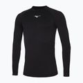 Herren Mizuno Uni Core schwarz/weißes Lauf-Longsleeve