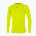 Herren Mizuno Uni Core gelb/marinefarbenes Lauf-Langarmshirt