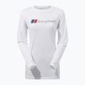 Damen-Langarmshirt Berghaus Boyfriend Big Classic Logo reinweiß