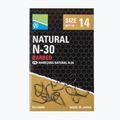 Preston Natural N-30 Angelhaken 15 Stück schwarz P0150067