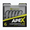 Ridge Monkey Ape-X Continental 2XX Barbed grau RMT249 Haken 2