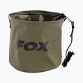 Fox zusammenklappbare große Karpfen Wasser Eimer inc Seil / Clip grün CCC049
