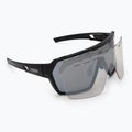 Endura Singletrack schwarz/platin revo smoke/clear silver flash mirror Sonnenbrille