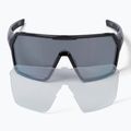 Endura Singletrack schwarz/platin revo smoke/clear silver flash mirror Sonnenbrille 6
